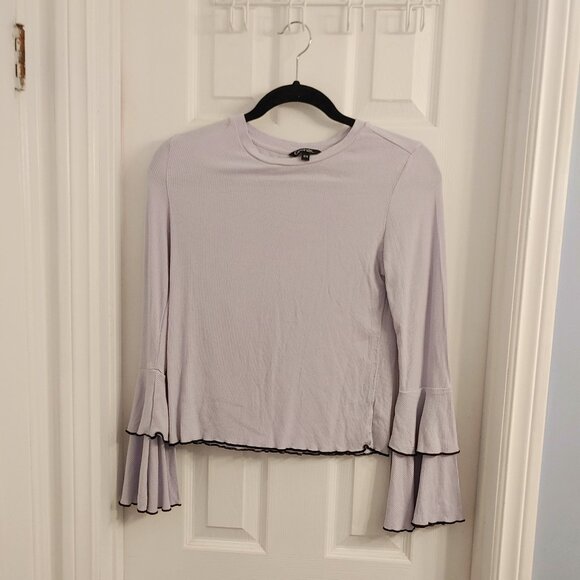 Bell Sleeve Crop Top - Picture 1 of 3